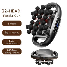 Load image into Gallery viewer, 22-Head Fascia Gun High-Frequency Vibration Body Massage Gun Back and Waist Massager Neck Shoulder Massager Muscle masajeador
