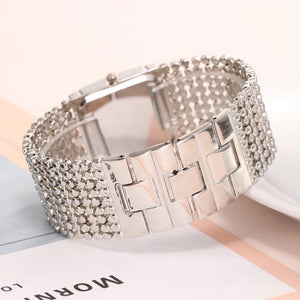 Luxury Women's Watches Rhinestone Bracelet Watches For Women Gold Silver Watch Ladies Stainless Steel Quartz Clock reloj mujer