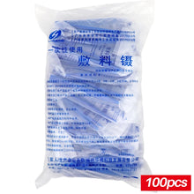 Load image into Gallery viewer, 100pcs Disposable Medical Tweezers Plastic Forceps Dental Portable Sterile Clips Dentist Lab Clinic Disposable Consumables Tool
