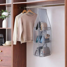 Load image into Gallery viewer, Hanging Closet Organizer Bag - Eco-Friendly 3D Transparent Storage for Tote Bags &amp; Purses
