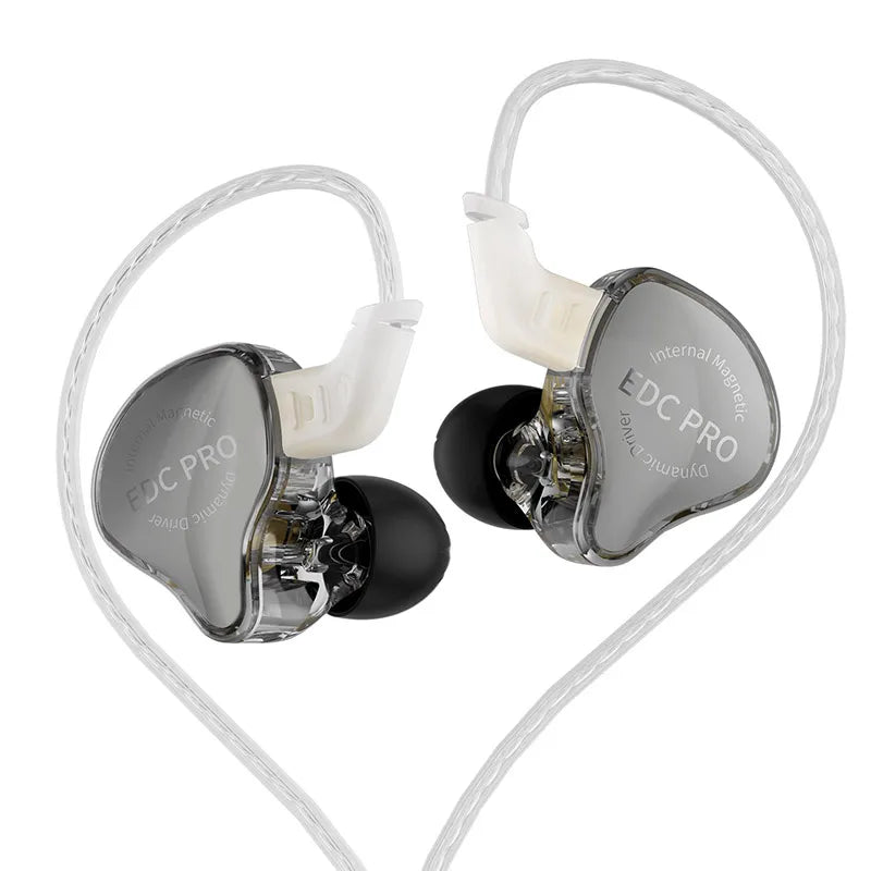 NEW KZ EDC PRO HIFI Best In-ear Wired Earphone Large Dynamic Drivers Monitor Headphone with Detachable Audio Cable