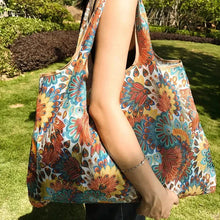 Load image into Gallery viewer, Large Capacity Foldable Grocery Bag – Waterproof Reusable Shopping Tote
