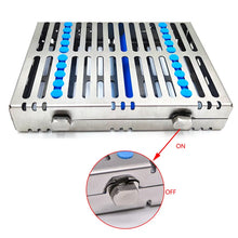 Load image into Gallery viewer, Dental Sterilization Rack Surgical Autoclavable Sterilization Box Dental Cassette File Burs Disinfection Tray Dentist Tools
