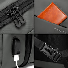 Load image into Gallery viewer, Expandable Business Backpack for Men - 17.3" Laptop, USB, Waterproof Travel Bag
