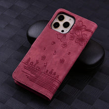 Load image into Gallery viewer, Luxury Leather Flip Phone Case For iPhone 14 13 Pro Max 11 12 Mini XR X XS Max Magnetic Wallet Bracket Cover PU Leather Stylish Case with Credit Card Holder Flip Drop Protection Shockproof Phone Cover
