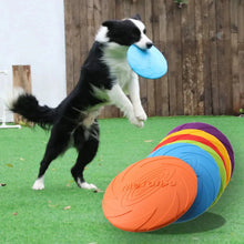 Load image into Gallery viewer, Bite-Resistant Dog Flying Disc Toy – Durable Plastic Frisbee for Outdoor Play &amp; Puppy Training
