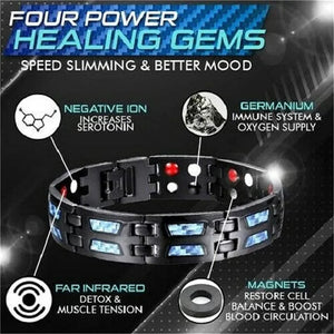 Titanium Magnetic Bracelet Titanium Magnetic Luxury Slimming Bracelet Therapy Healthcare Jewelry Men Bangle Health Bracelets