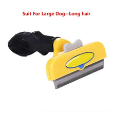 Load image into Gallery viewer, Cat &amp; Dog Hair Removal Comb – Professional Grooming Brush for Shedding Control, Massage &amp; Cleaning | Stainless Steel Deshedding Tool

