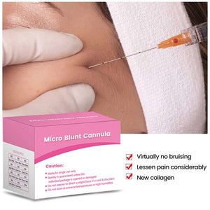 Stainless Steel Syringe Needle 22g 50mm Cannula needle Single Point Of Entry For Wider Coverage Micro Blunt  Tip Needle