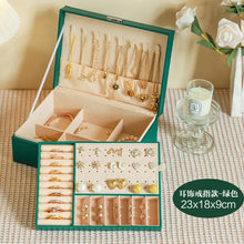 Load image into Gallery viewer, Jewelry Storage Box – Necklace &amp; Earrings Organizer for Gifts
