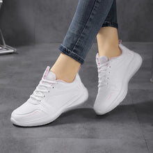 Load image into Gallery viewer, Women Running Shoes PU Leather Lace-up Men Warm Light Walking Sneaker Fitness Sport Flats Comfortable Black Size 35-44 Loafers
