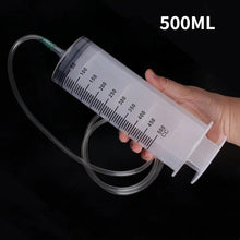 Load image into Gallery viewer, 500ML Large Syringe Reusable Pump Animals Feeding Syringe Measuring Suction Injector for Oil Fluid Water Seringa Seringue
