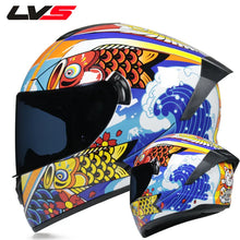 Load image into Gallery viewer, Full Face Racing Helmets Winter Warm Double Visor Motorcycle Helmet Motorbike Sports helmet LVS-701
