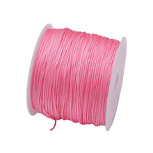 Load image into Gallery viewer, 50 Yards 0.8mm Braided Nylon Cord – Durable Satin String for Jewelry Making, Beading, Macrame, Chinese Knot &amp; DIY Crafts
