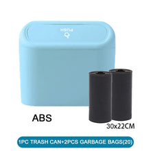 Load image into Gallery viewer, Car Trash Can (with Lid) Contains 60 (300) Garbage Bags, Small Car Trash Can, Leak-proof Mini Car Accessories
