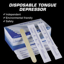 Load image into Gallery viewer, 5/50/100Pcs Disposable Wooden Tongue Depressor 15*1.8cm Tattoo Accessories Surgical Tongue Depressors Tool
