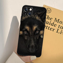 Load image into Gallery viewer, Cartoon German Shepherd Phone Case MAsk  Dog Case For iPhone 13 12 Mini 11 14 Pro Max 6S 8 7 Plus SE 2022 2020 X XS Max XR Back Cover Poodle Dog Phone Case Compatible with iphone

