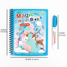 Load image into Gallery viewer, Watercolor Painting Magic Book Reusable for Children Animal Cartoon Painting Book Suitable for Children's Education and Learning
