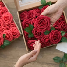 Load image into Gallery viewer, 25pcs Artificial Flowers, Fake Flowers Roses W/stem For DIY Wedding Bouquets Centerpieces Arrangements Party Home Decorations
