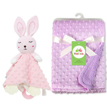 Load image into Gallery viewer, Personalized Newborn Baby Blanket with Name &amp; Custom Stroller Gift Set
