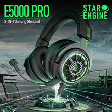 Load image into Gallery viewer, EKSA E5000 Pro Gaming Headphones for PC/PS4/Xbox/Switch, 7.1 Wired Headset Gamer with ENC Mic, USB/Type C/3.5mm Detachable Cable
