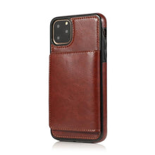 Load image into Gallery viewer, Leather Wallet Case For iPhone 11 Pro Max XS Max XR X 8 7 6S 6Plus 5 5S With Stand Card Pocket Case Cover Shockproof Texture PU Leather  Wallet Cover
