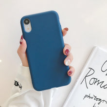 Load image into Gallery viewer, Ultra Thin Slim Fit Soft Grip Anti-Scratch Protective Cover Thicker Candy Phone Case for iPhone Soft Silicon Back Phone Cover for iPhone 12 13 Pro Max iphone Case
