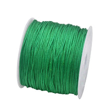 Load image into Gallery viewer, 50 Yards 0.8mm Braided Nylon Cord – Durable Satin String for Jewelry Making, Beading, Macrame, Chinese Knot &amp; DIY Crafts
