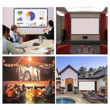 Load image into Gallery viewer, 16:9 Portable Projector Screen Simple Projector Curtain 72/84/100/120/150 inch HD Display Screen Home Cinema Theater Movie Home
