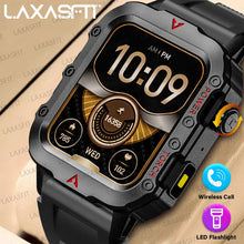 Load image into Gallery viewer, LAXASFIT 2024 Outdoor Military Men's Smart Watch Bluetooth
