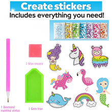 Load image into Gallery viewer, Big Gem Diamond Painting Kit - DIY Mosaic Art &amp; Sticker Craft for Kids
