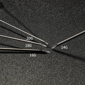 1/5/10Pcs/Lot Sterile Piercing Needles Disposable I.V. Catheter Cannula Ear Nose Septum Navel PIERC Needles Set 14G 16G 18G 20G