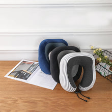 Load image into Gallery viewer, U Shaped Memory Foam Neck Cushion Travel Healthcare Soft Travel Pillow Neck Cervical Airplane Pillow
