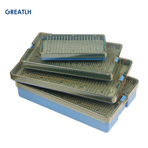 Silicone Sterilization Tray Case Box Ophthalmic Dental Instruments Disinfection Box