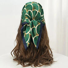 Load image into Gallery viewer, Luxury Satin Silk Square Scarf – Shawl, Hijab &amp; Fashion Wrap 2023
