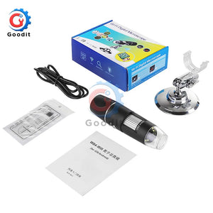 Digital Electron microscope WIFI 50x to 1000x Magnification Adjustable Endoscope with 8 LEDs for iOS Android Smartphone Tablet