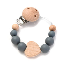 Load image into Gallery viewer, Baby Pacifier Chain Clip Silicone Teether Beads Soother Toy
