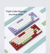 Load image into Gallery viewer, AJAZZ AK680 Mechanical Keyboard ABS Keycap 68 Keys Wired Wireless Bluetooth Gamer Keyboard Hot Swap Custom Gasket for Pc Laptop
