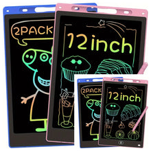 Load image into Gallery viewer, 2/4Pcs LCD Writing Tablet Doodle Pad for Kids 12Inch LCD Drawing Board Colorful Reusable Writing Tablet for Educational Toy Gift
