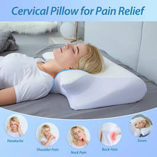 Load image into Gallery viewer, Memory Foam Cervical Pillow – Ergonomic Neck Support for Pain-Free Sleep
