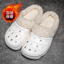 Load image into Gallery viewer, Waterproof cotton slippers for men winter 2024 new cashmere thickened warm waterproof non-slip indoor shoes
