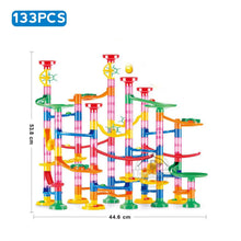 Load image into Gallery viewer, Marble Run Race Track Building Blocks 3D Maze Toy
