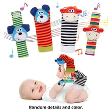 Load image into Gallery viewer, Baby Wrist Rattle Socks Sensory Educational Toys Set
