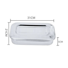 Load image into Gallery viewer, Stainless Steel 201Dental Instruments Tray Surgical Nursing Lid Medical Equipment Steriliser Container For Dentist Storage Box
