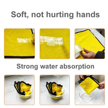 Load image into Gallery viewer, 1/2/6pcs Microfiber Cleaning Towel Thicken Soft Drying Cloth Car Body Washing Towels Double Layer Clean Rags Car Accessories
