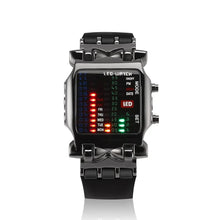 Load image into Gallery viewer, LED Watch Men Fashion Creative Crab Type Electronic Watch Luminous Binary Gift Business Style Cool Waterproof Multi Function
