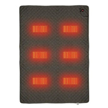 Load image into Gallery viewer, Camping Sleeping Bag Electric Heating Blanket 5V USB Heated Pad 6 Heating Zones 3 Gear Temperature Adjustable Heating Mat
