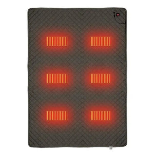 Camping Sleeping Bag Electric Heating Blanket 5V USB Heated Pad 6 Heating Zones 3 Gear Temperature Adjustable Heating Mat