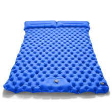 Load image into Gallery viewer, Double Inflatable Camping Mattress – Ultralight Folding Sleeping Pad with Built-in Pump
