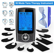 Load image into Gallery viewer, INSMART TENS Massager Rechargeable Muscle Stimulator EMS Dual Channel Electrode Pads 36 Modes for Neck Muscle Massage Relax
